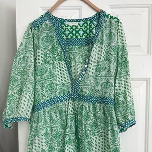 Kalypso7 Green/Blue Coverup, Small